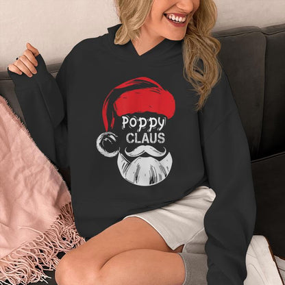 Poppy Claus Christmas Grandpa Unisex Hoodie