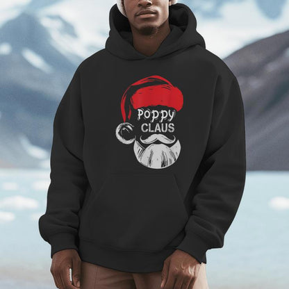 Poppy Claus Christmas Grandpa Unisex Hoodie