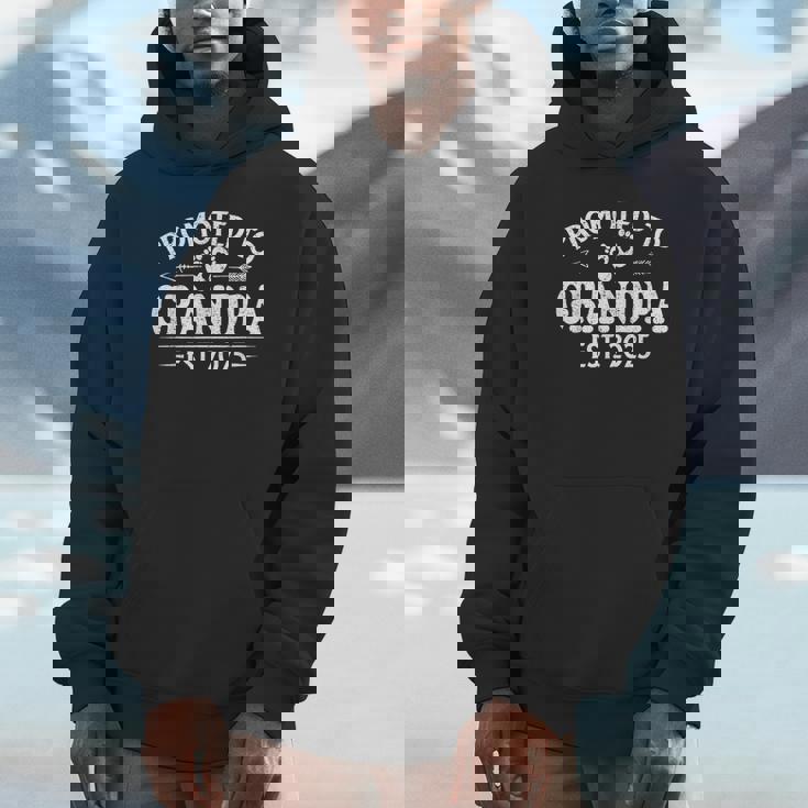 Promoted To Grandpa 2025 Grandpa Est 2025 Soon To Be Grandpa Unisex Hoodie