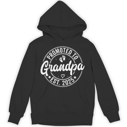 Promoted To Grandpa Est 2025 Grandparents New Grandpa 2025 Unisex Hoodie