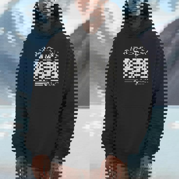 Promoted To Papa 2025 New 1St First Time Papa Dad Father Unisex Hoodie