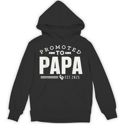 Promoted To Papa 2025 New 1St First Time Papa Dad Father Unisex Hoodie