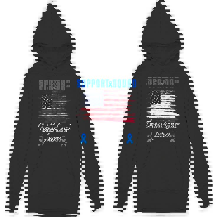Prostate Cancer Flag Support Squad Prostate Cancer Awareness Unisex Hoodie