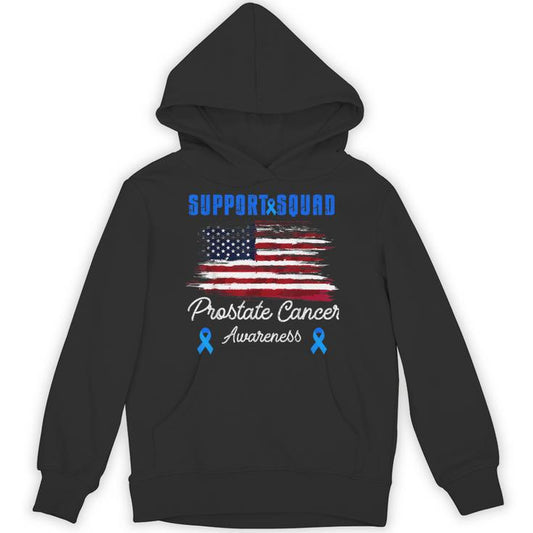 Prostate Cancer Flag Support Squad Prostate Cancer Awareness Unisex Hoodie
