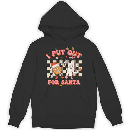 I Put Out Milk Cookie For Santa Couple Matching Christmas Unisex Hoodie