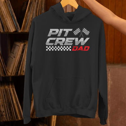 Race Car Birthday Family Retro Pit Crew Dad Father's Day Unisex Hoodie
