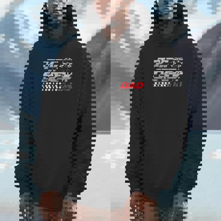 Race Car Birthday Family Retro Pit Crew Dad Father's Day Unisex Hoodie