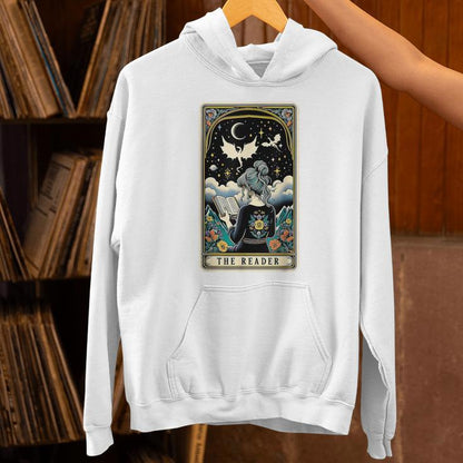 The Reader Tarot Card Book Dragon Romantasy Smutty Bookworm Unisex Hoodie