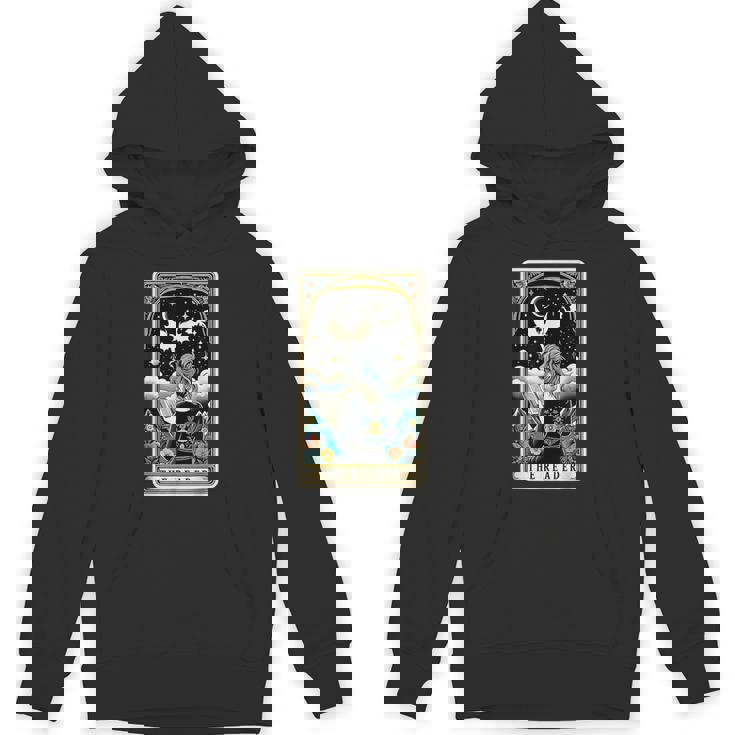 The Reader Tarot Card Book Dragon Romantasy Smutty Bookworm Unisex Hoodie