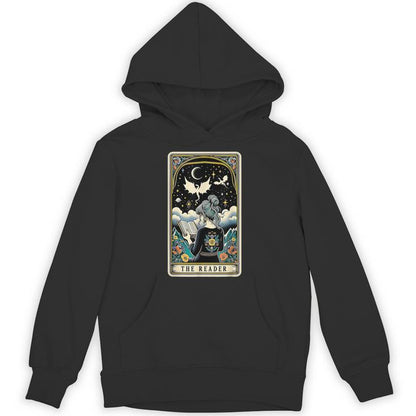 The Reader Tarot Card Book Dragon Romantasy Smutty Bookworm Unisex Hoodie