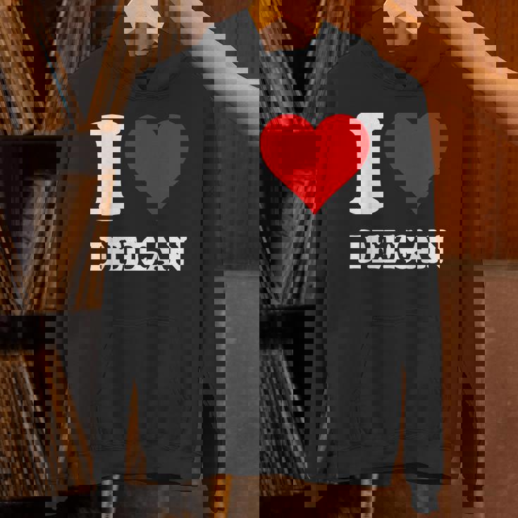 Red Heart I Love Deegan Unisex Hoodie