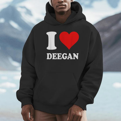 Red Heart I Love Deegan Unisex Hoodie