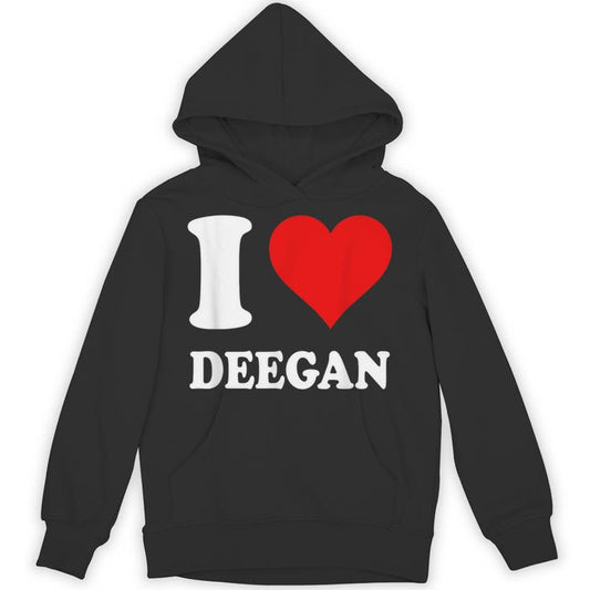 Red Heart I Love Deegan Unisex Hoodie
