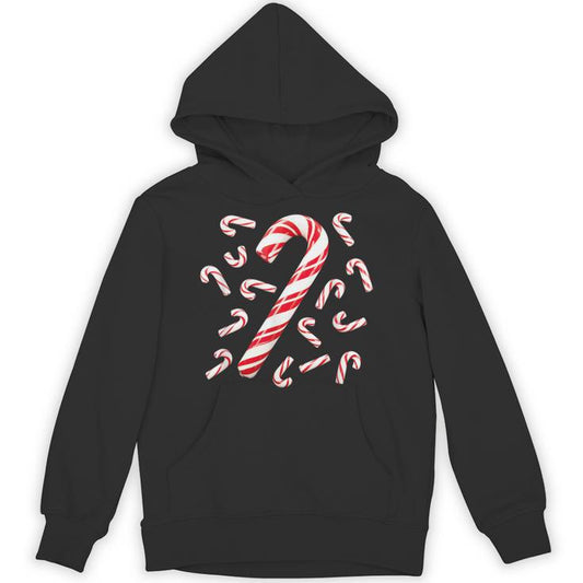 Red And White Candy Cane Santa Christmas Unisex Hoodie