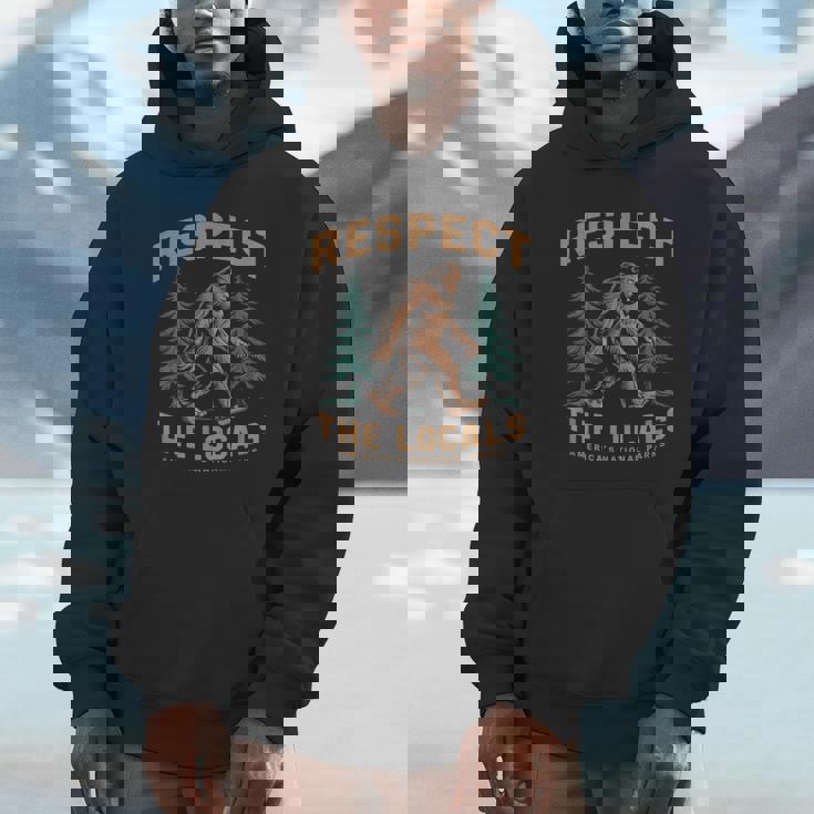Respect The Locals Bigfoot Sasquatch American National Parks Unisex Hoodie