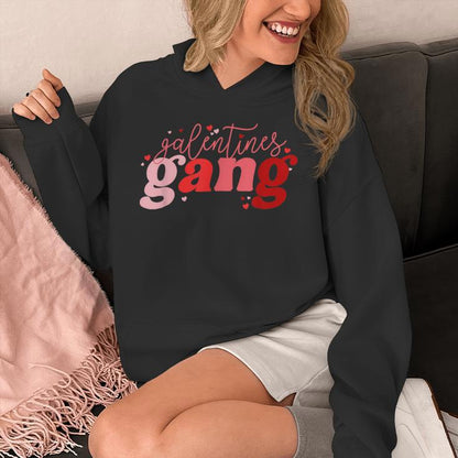 Retro 2025 Valentine's Day Galentines Gang Unisex Hoodie