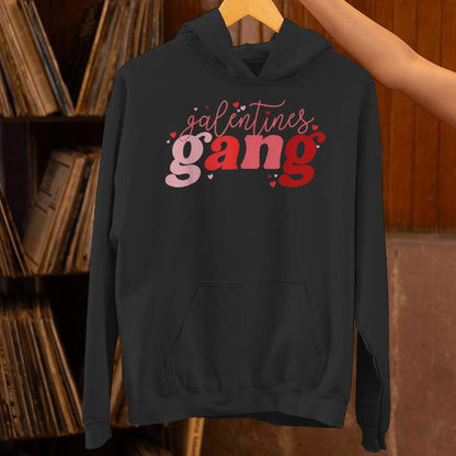 Retro 2025 Valentine's Day Galentines Gang Unisex Hoodie