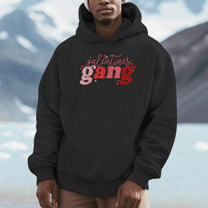 Retro 2025 Valentine's Day Galentines Gang Unisex Hoodie
