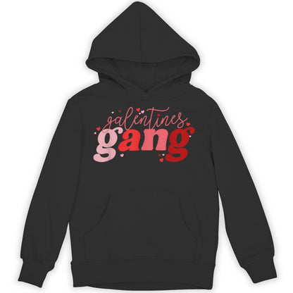 Retro 2025 Valentine's Day Galentines Gang Unisex Hoodie