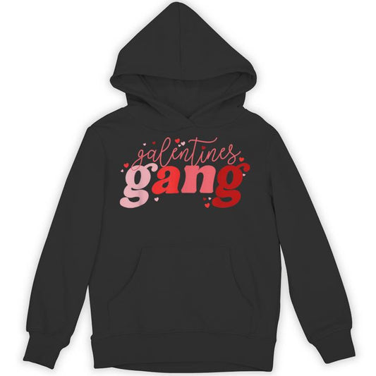 Retro 2025 Valentine's Day Galentines Gang Unisex Hoodie