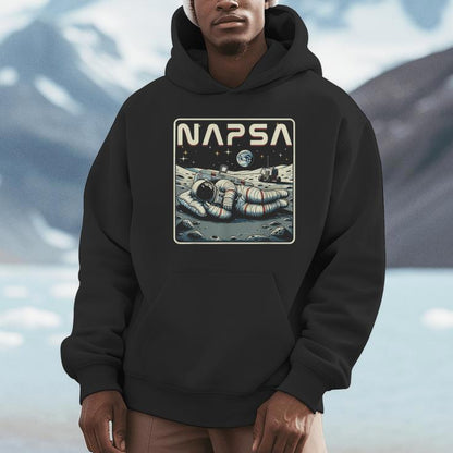 Retro Napsa Astronaut Outer Space Pun Novelty Space Unisex Hoodie