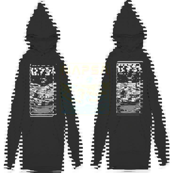 Retro Napsa Astronaut Outer Space Pun Novelty Space Unisex Hoodie