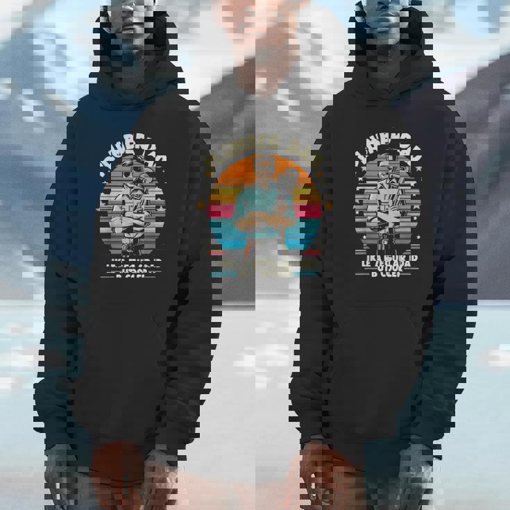 Retro Plumber Dad But Cooler Plumbing Father Mens Unisex Hoodie