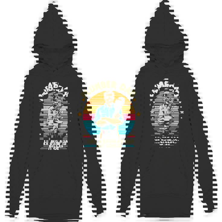 Retro Plumber Dad But Cooler Plumbing Father Mens Unisex Hoodie