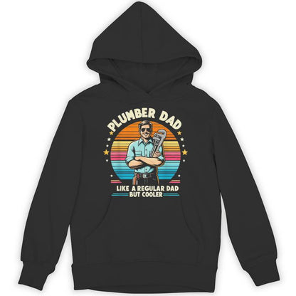Retro Plumber Dad But Cooler Plumbing Father Mens Unisex Hoodie