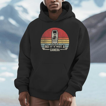 Retro Surveying Land Surveyor It's Not A Camera Unisex Hoodie
