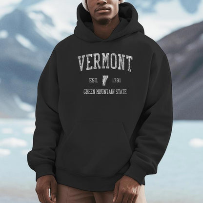 Retro Vermont T Vintage Vt Sports Unisex Hoodie