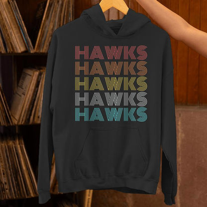 Retro Vintage Hawks Unisex Hoodie