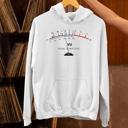 Retro Vu Meter Sound Level Studio Hi-Fi Vintage Stereo Music Unisex Hoodie