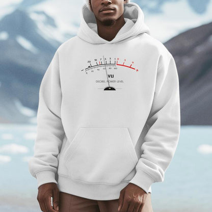 Retro Vu Meter Sound Level Studio Hi-Fi Vintage Stereo Music Unisex Hoodie