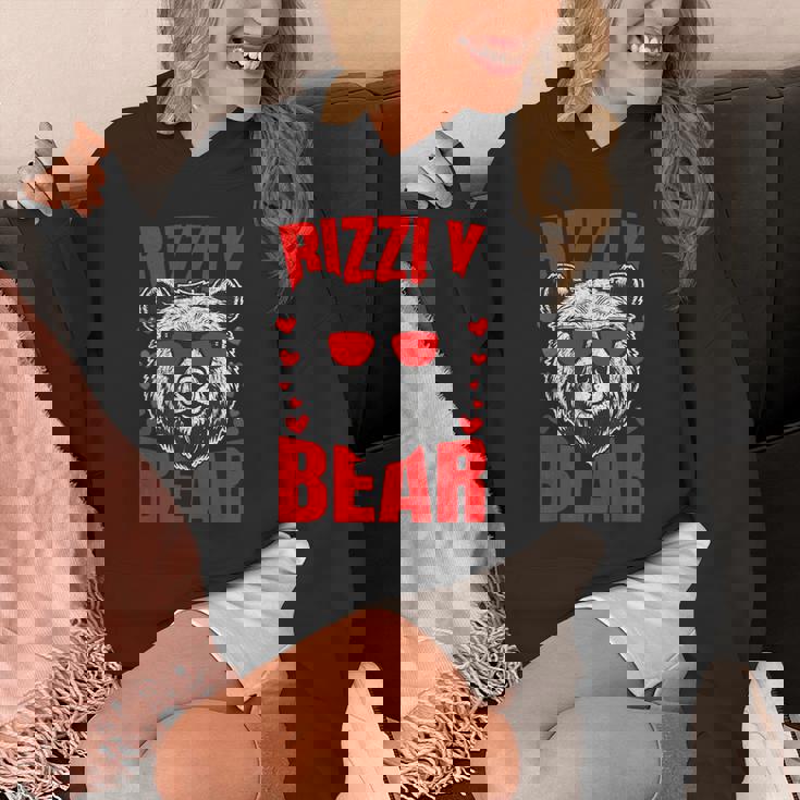 Rizzly Bear Silly Valentines Day For Him Rizz Unisex Hoodie