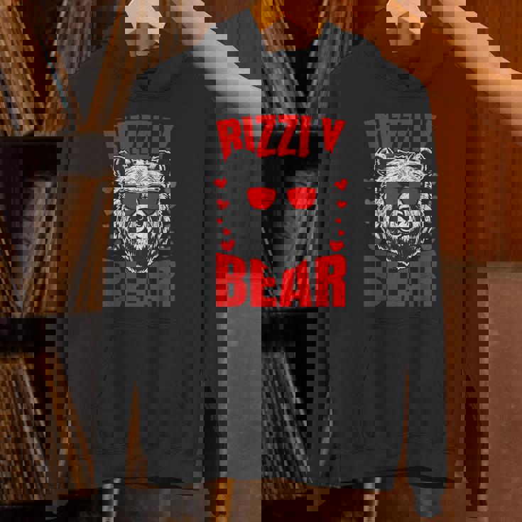 Rizzly Bear Silly Valentines Day For Him Rizz Unisex Hoodie