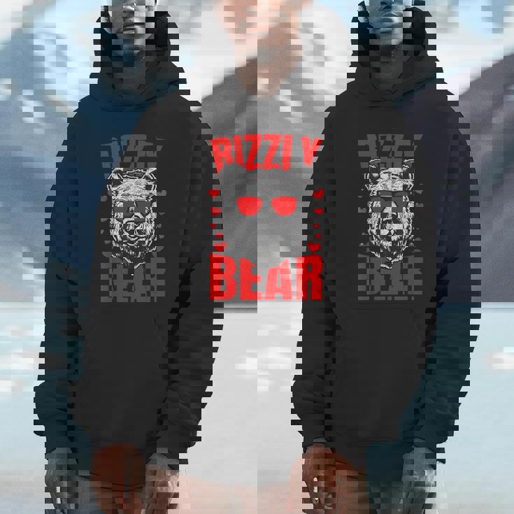 Rizzly Bear Silly Valentines Day For Him Rizz Unisex Hoodie