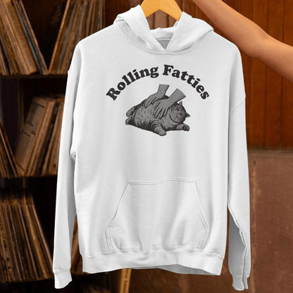 Rolling Fatties Cat Kitten Owner Fat Cat Unisex Hoodie