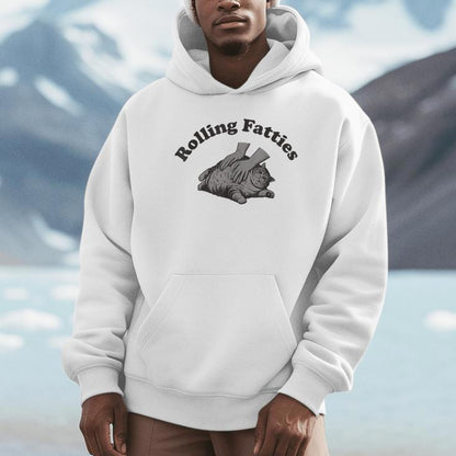 Rolling Fatties Cat Kitten Owner Fat Cat Unisex Hoodie
