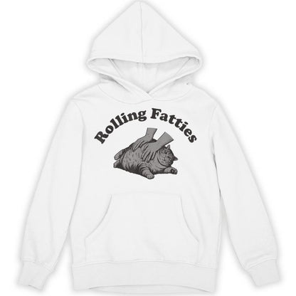 Rolling Fatties Cat Kitten Owner Fat Cat Unisex Hoodie