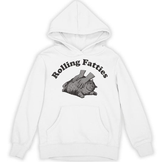 Rolling Fatties Cat Kitten Owner Fat Cat Unisex Hoodie