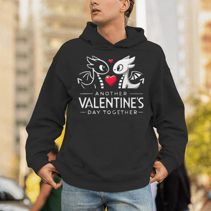Romantic Dragon Couple Valentine's Day Unisex Hoodie