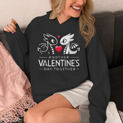 Romantic Dragon Couple Valentine's Day Unisex Hoodie
