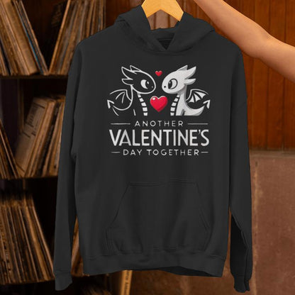 Romantic Dragon Couple Valentine's Day Unisex Hoodie