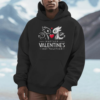 Romantic Dragon Couple Valentine's Day Unisex Hoodie