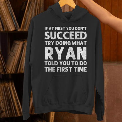 Ryan Name Personalized Birthday Christmas Joke Unisex Hoodie