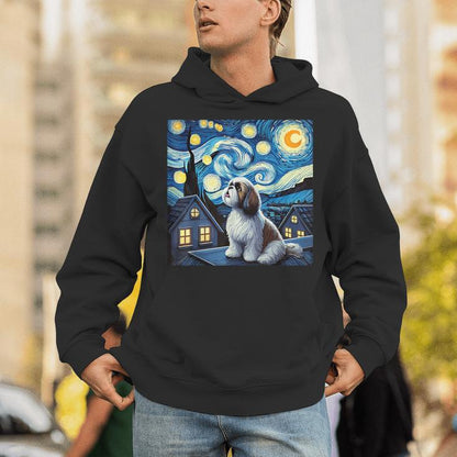 Shih Tzu Starry Night Sky Unisex Hoodie