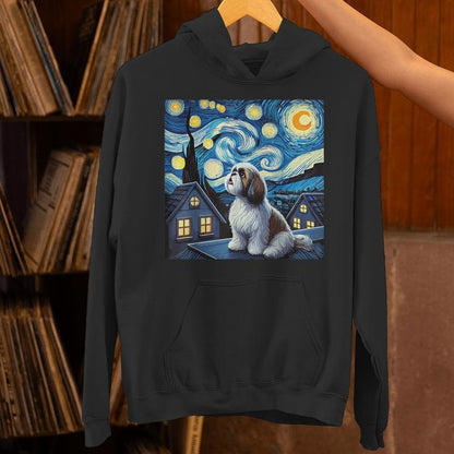 Shih Tzu Starry Night Sky Unisex Hoodie