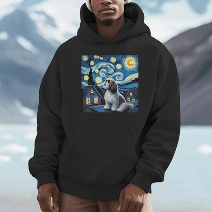 Shih Tzu Starry Night Sky Unisex Hoodie