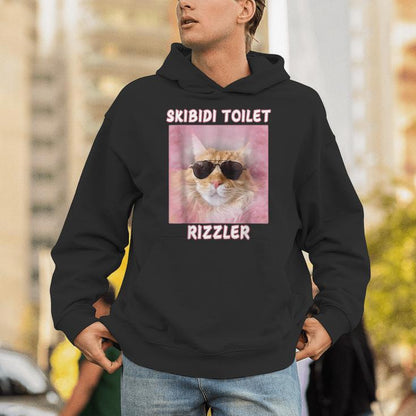 Skibidi Toilet Rizzler Meme Memes Internet Memes Genz Unisex Hoodie